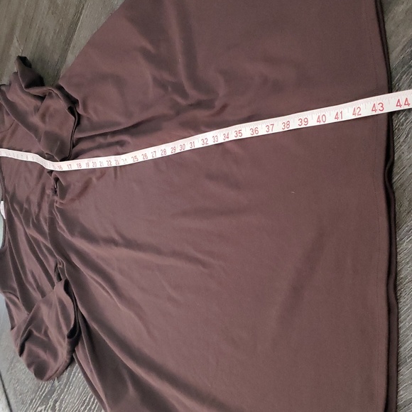 Isabel Maternity Chocolate Brown 3/4 Sleeve Pocketed Dress Sz XL - Picture 10 of 10